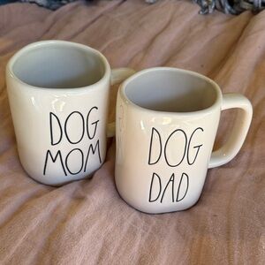 RAE DUNN Dog Mom and Dog Dad Mug set